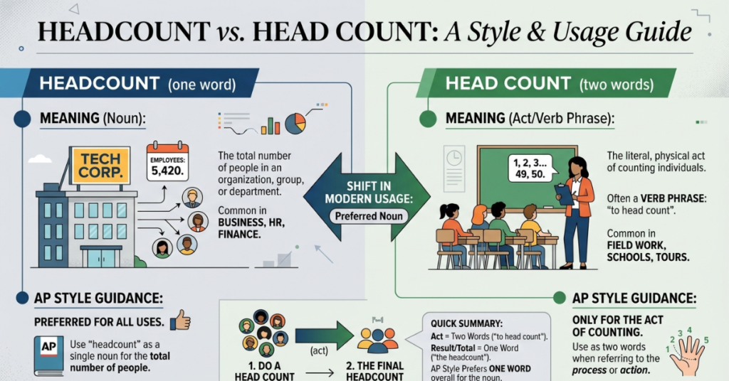 Headcount or Head Count? Meaning & AP Style